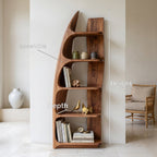 Sculptural Tiered Bookshelf