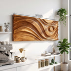Mid Century Modern Wall Art, solid wood, built to order