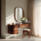 Minimalist Wall Mounted Vanity with Drawer, solid wood, built to order, view 8