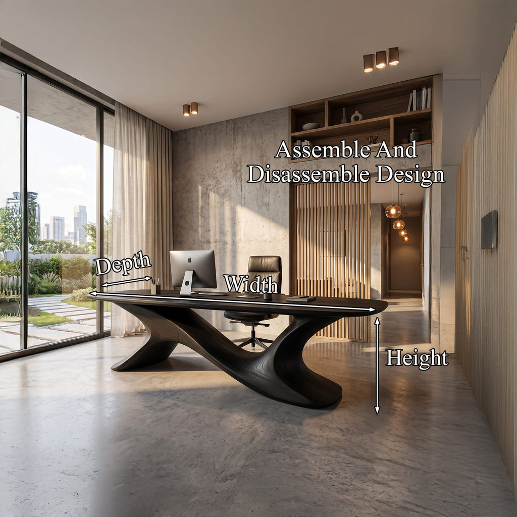 Open Loop Solid Desk