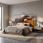 Organic Driftwood Headboard Wooden Bed Headboard, solid wood, built to order, view 8