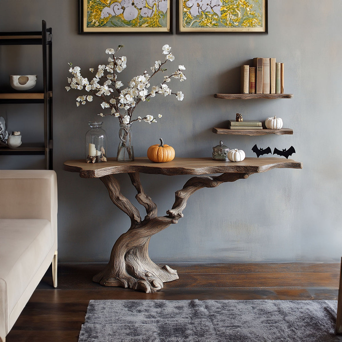 Handmade Console Table Driftwood Table, solid wood, built to order