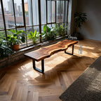 Live Edge Contemporary Bench