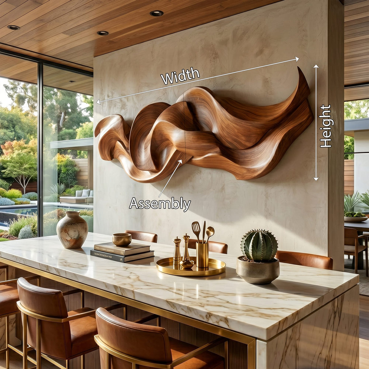 Ribbon Wave Wall Art