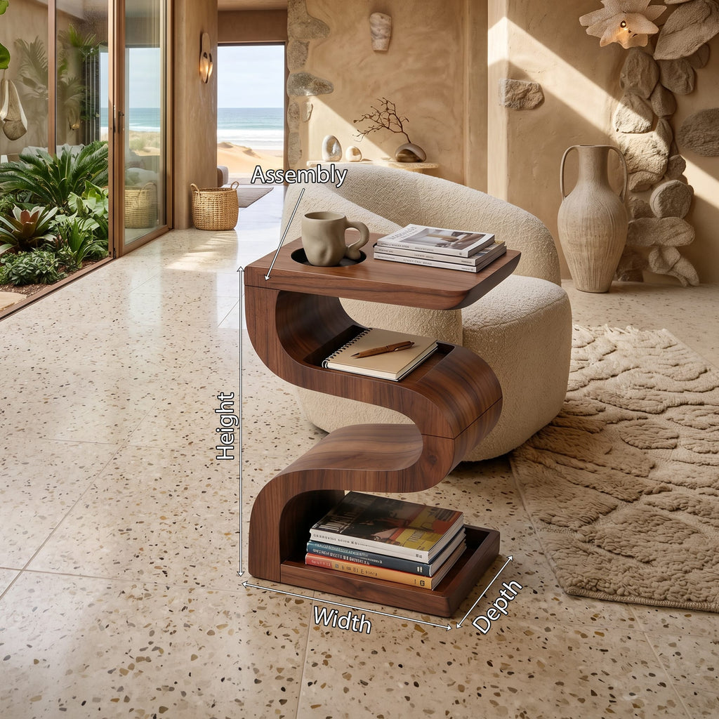 Sculptural Minimal Side Table