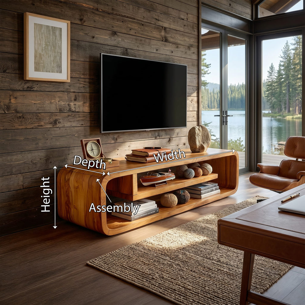 Curved Buffet TV Cabinet