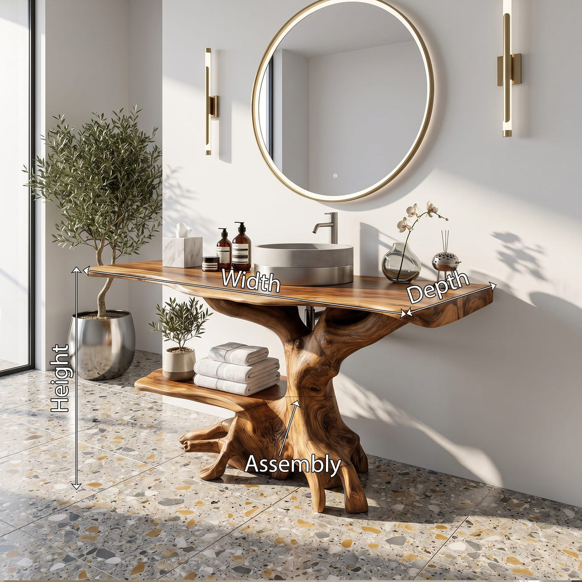 Live Edge Single Vanity