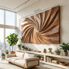 Modern Large Wall Art, solid wood, built to order