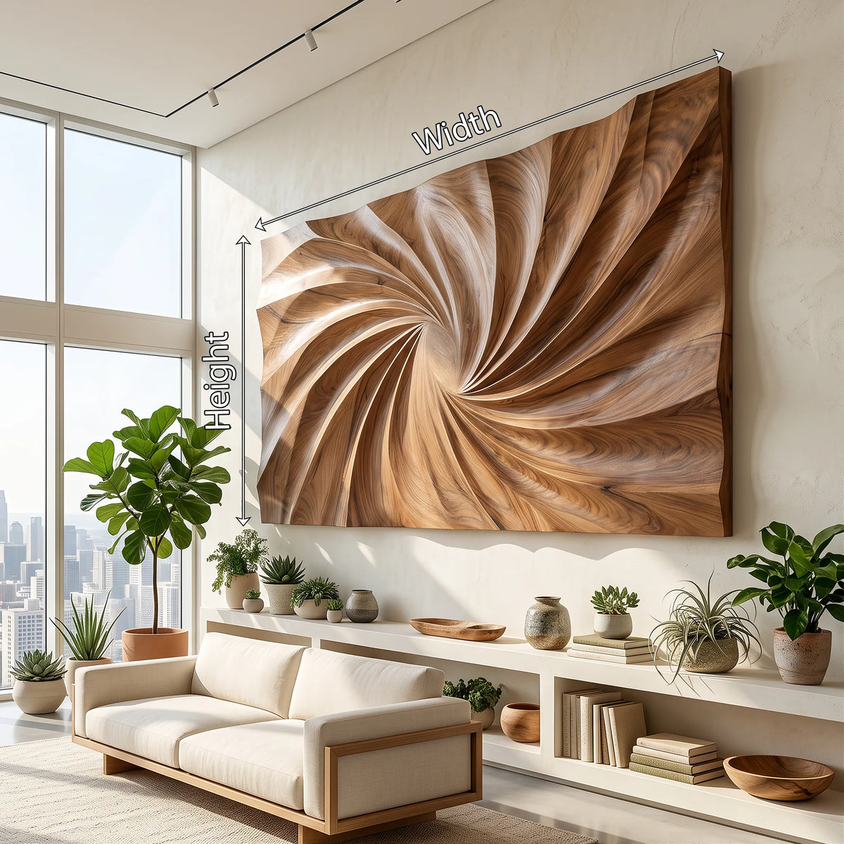 Modern Large Wall Art, solid wood, built to order