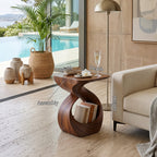 Curved Contemporary Side Table