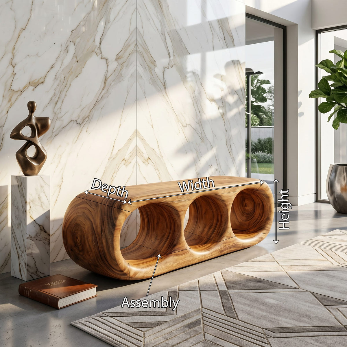 Scandinavian Contemporary Bench