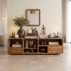 Mid Century Console Table, solid wood, built to order