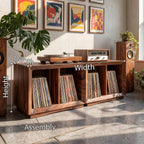Contemporary Storage Record Stand