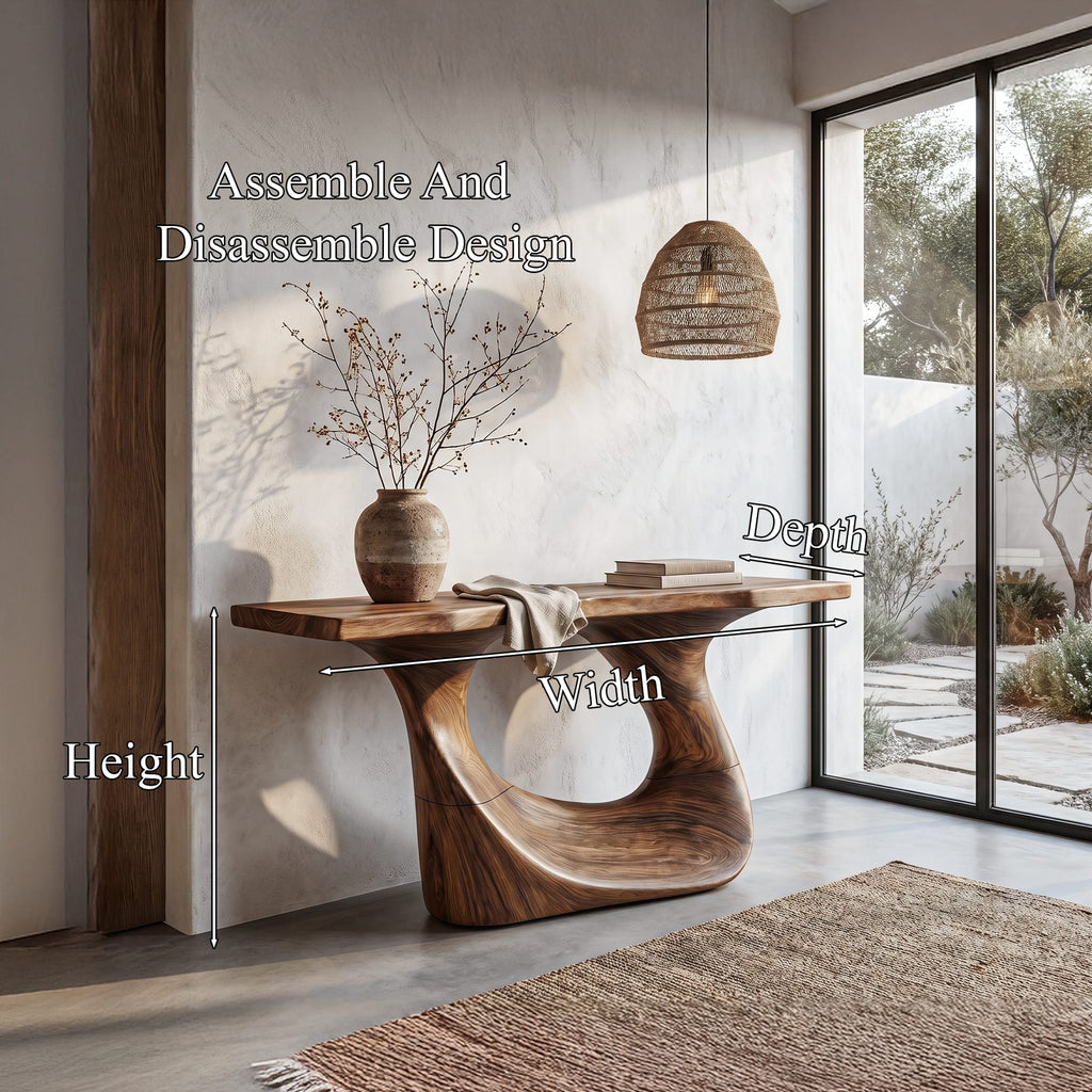 Curved Structure Modern Console Table