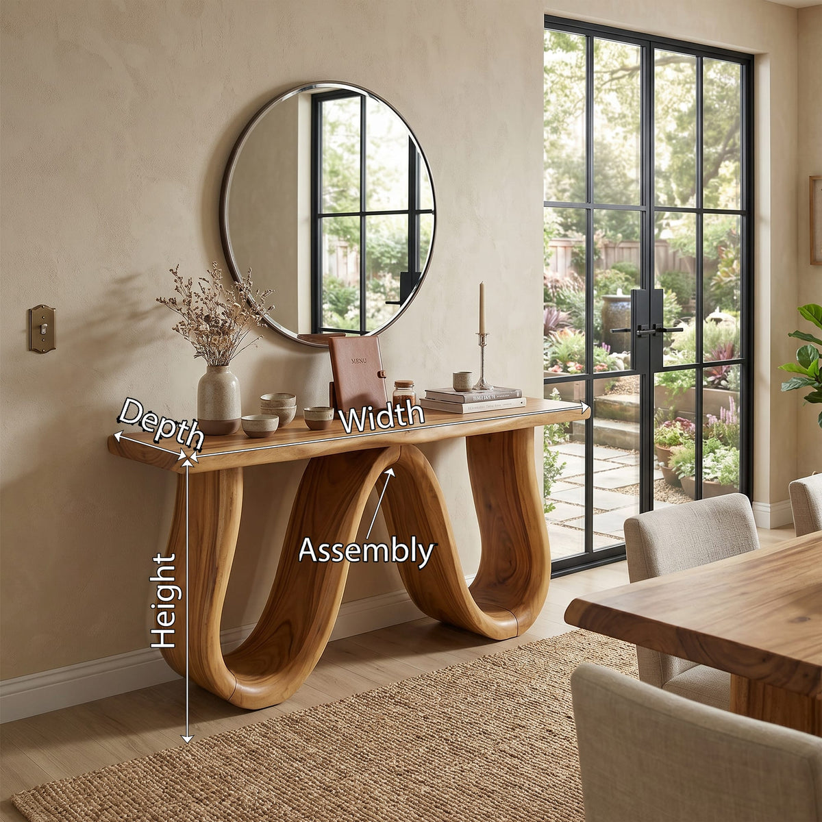 Organic Server Console Table