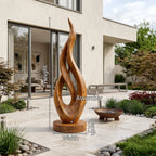 Japandi Twisted Wood Sculpture, solid wood, built to order, view 8