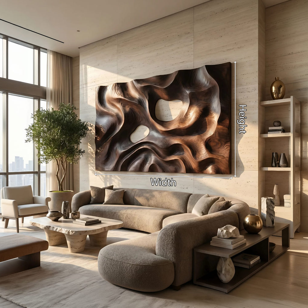 Textured Geometric Modern Wall Art