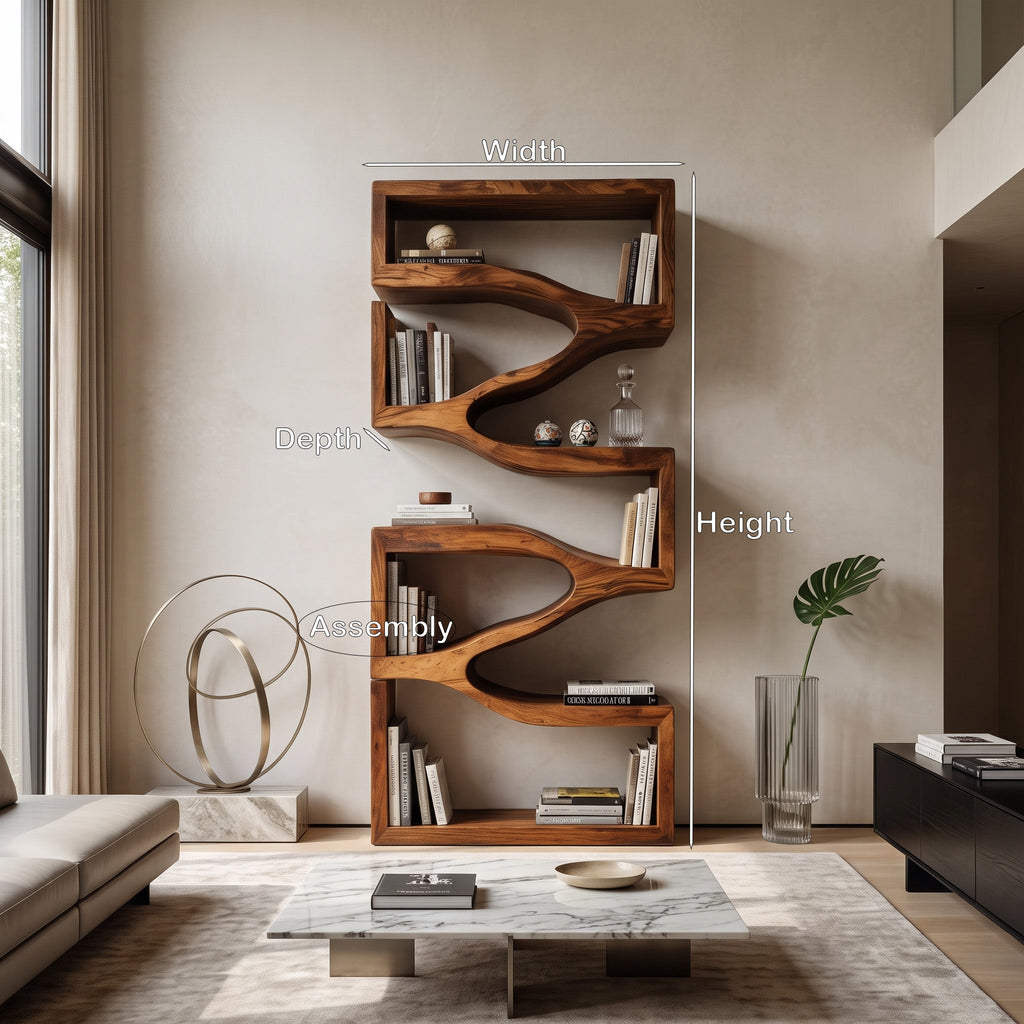 Sculptural Wall Modern Bookshelf