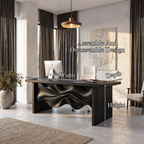Minimalist Writing Desk Storage Design, solid wood, built to order, view 8