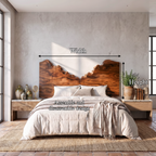 Organic Live Edge Headboard Wooden Bed Headboard, solid wood, built to order, view 8