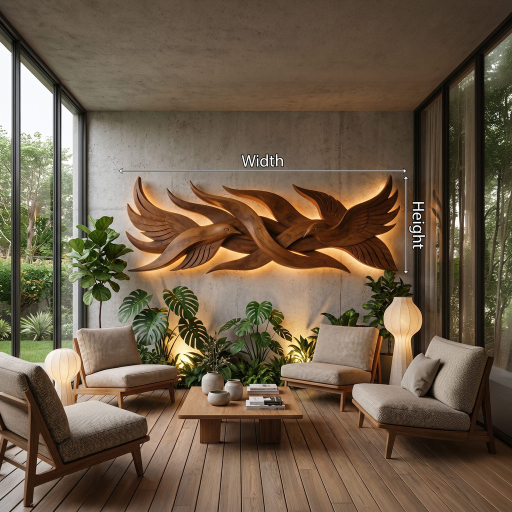 Sculptural Landing Wall Art