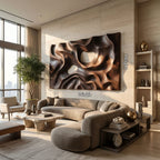 Textured Geometric Modern Wall Art