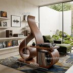 Contemporary Sculptural Record Player Stand, solid wood, built to order, view 8