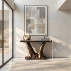 Sculptural Double Console Table