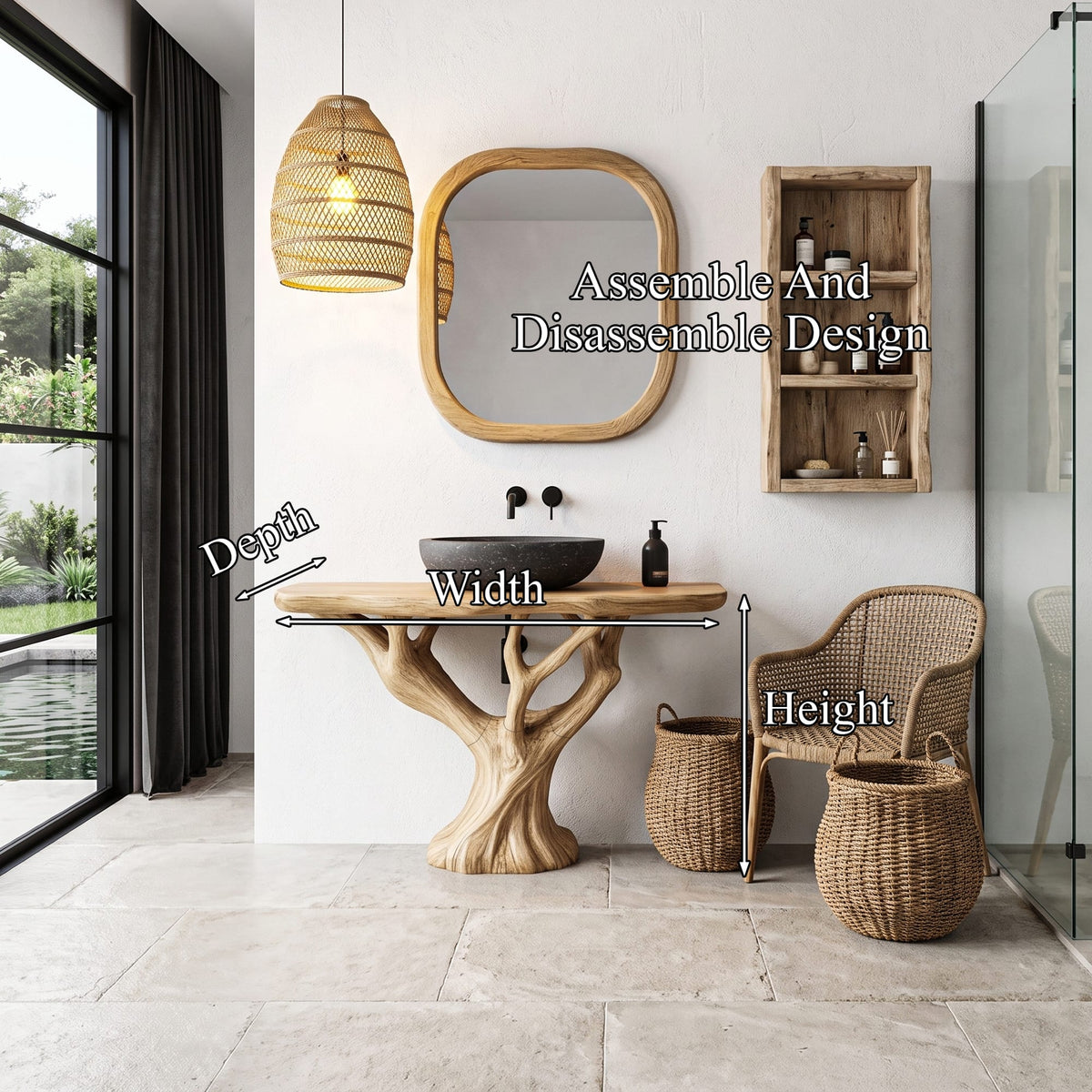 Live Edge Vanity