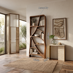 Minimalist Display Bookshelf, solid wood, built to order, view 8
