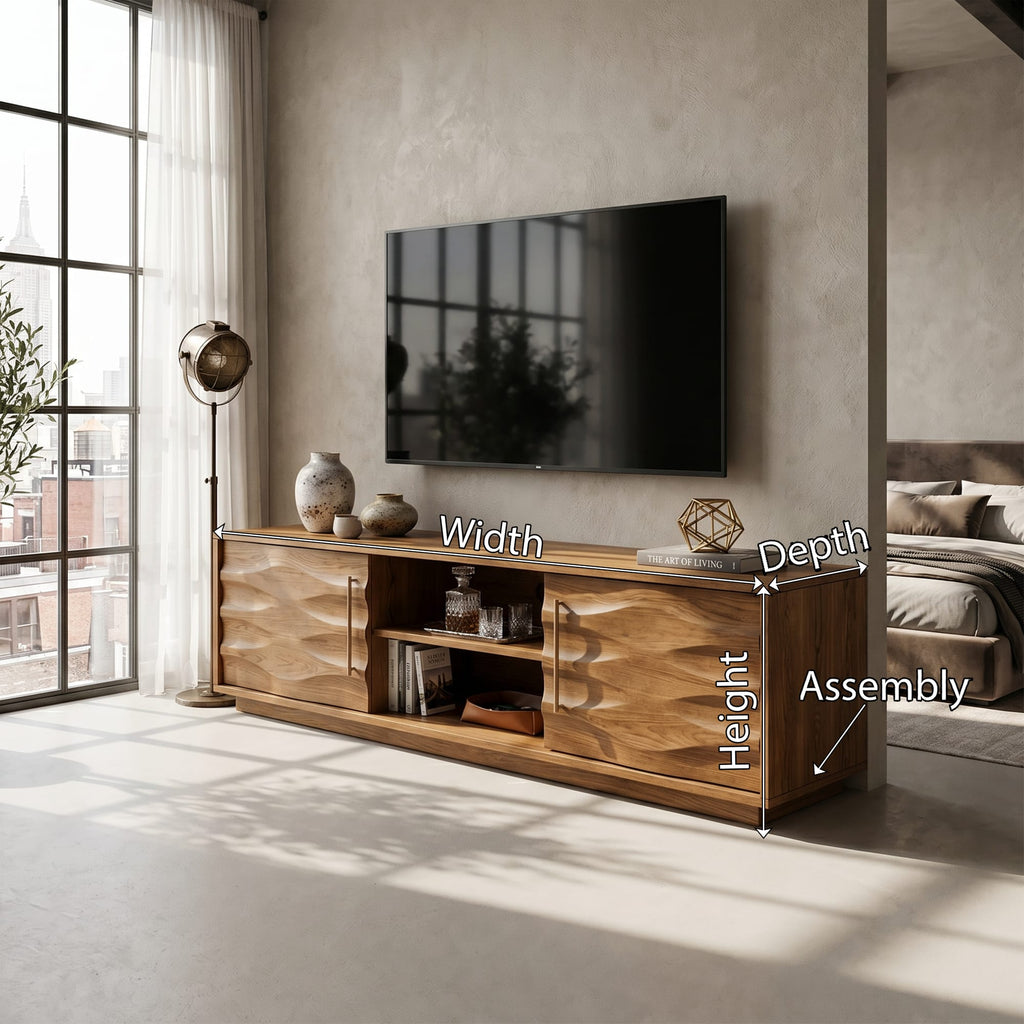 Curved Arched TV Cabinet