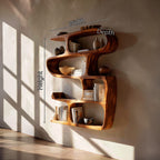 Curved Hallway Bookshelf