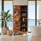 Sculpted Bathroom Bath Shelf