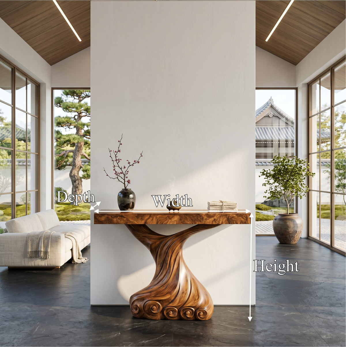 Twist Abstract Console Table