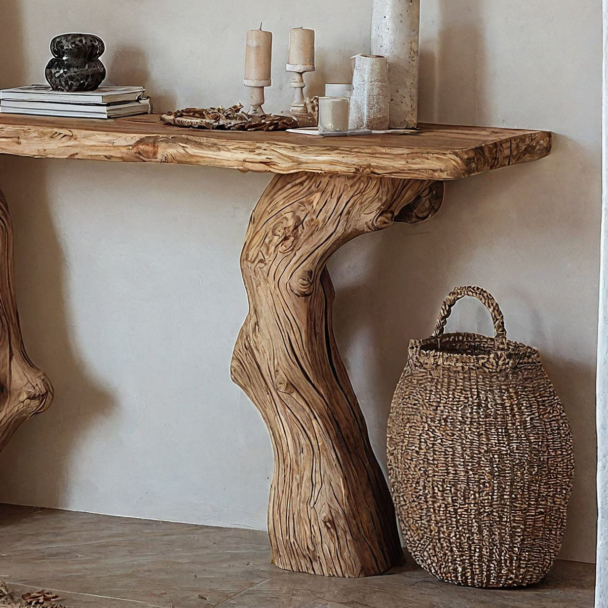 Handcrafted Entry Console Table, solid wood, built to order