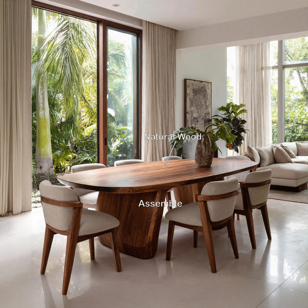 Mid Century Organic Dining Table