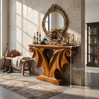 Sculptural Entryway Console Table