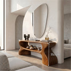 Architectural Curved Console Table