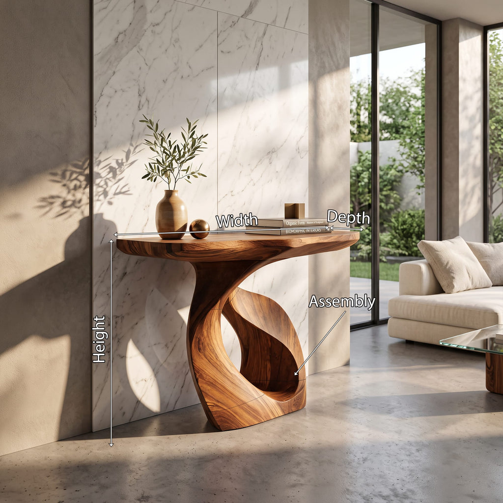 Organic Hallway Console Table