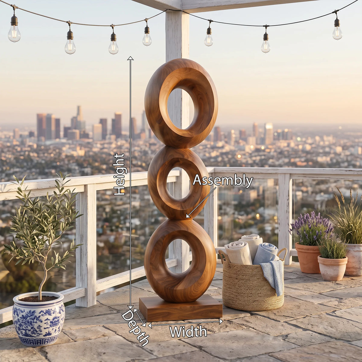 Organic Modern Sculpture, solid wood, built to order, view 8