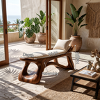 Minimalist Bench Foyer, solid wood, built to order, view 8