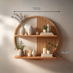 Circular Floating Wall Shelf