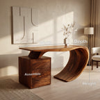 Modern Desk, solid wood, built to order