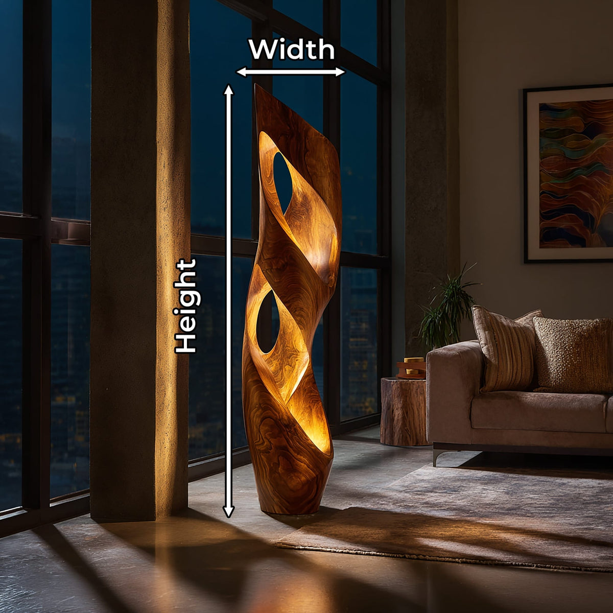 Geometric Contemporary Nightstand