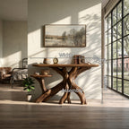 Japandi Minimal Solid Console Table