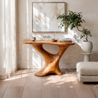 Farmhouse Foyer Table Entryway Decor, solid wood, built to order