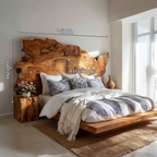 Organic Natural Live Edge Headboard, view 8