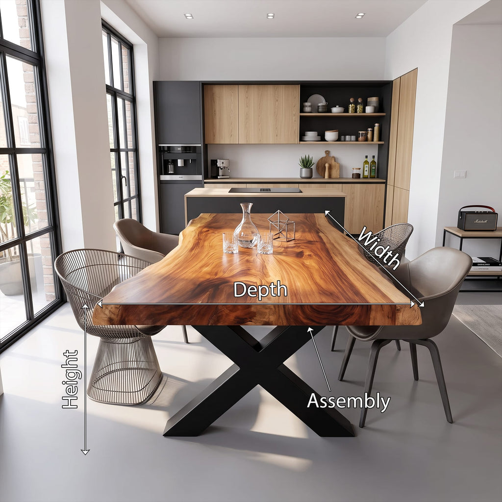 Live Edge Conference Dining Table
