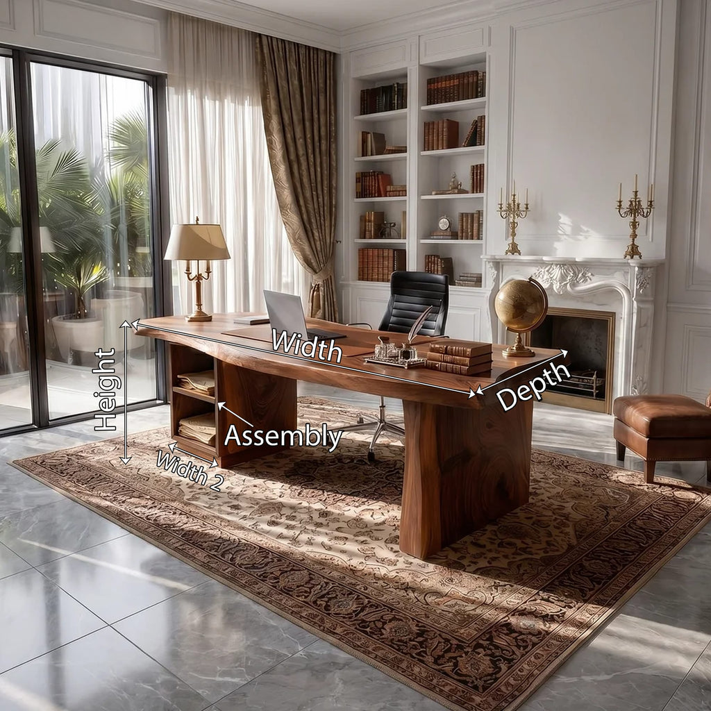 Executive Live Edge Desk