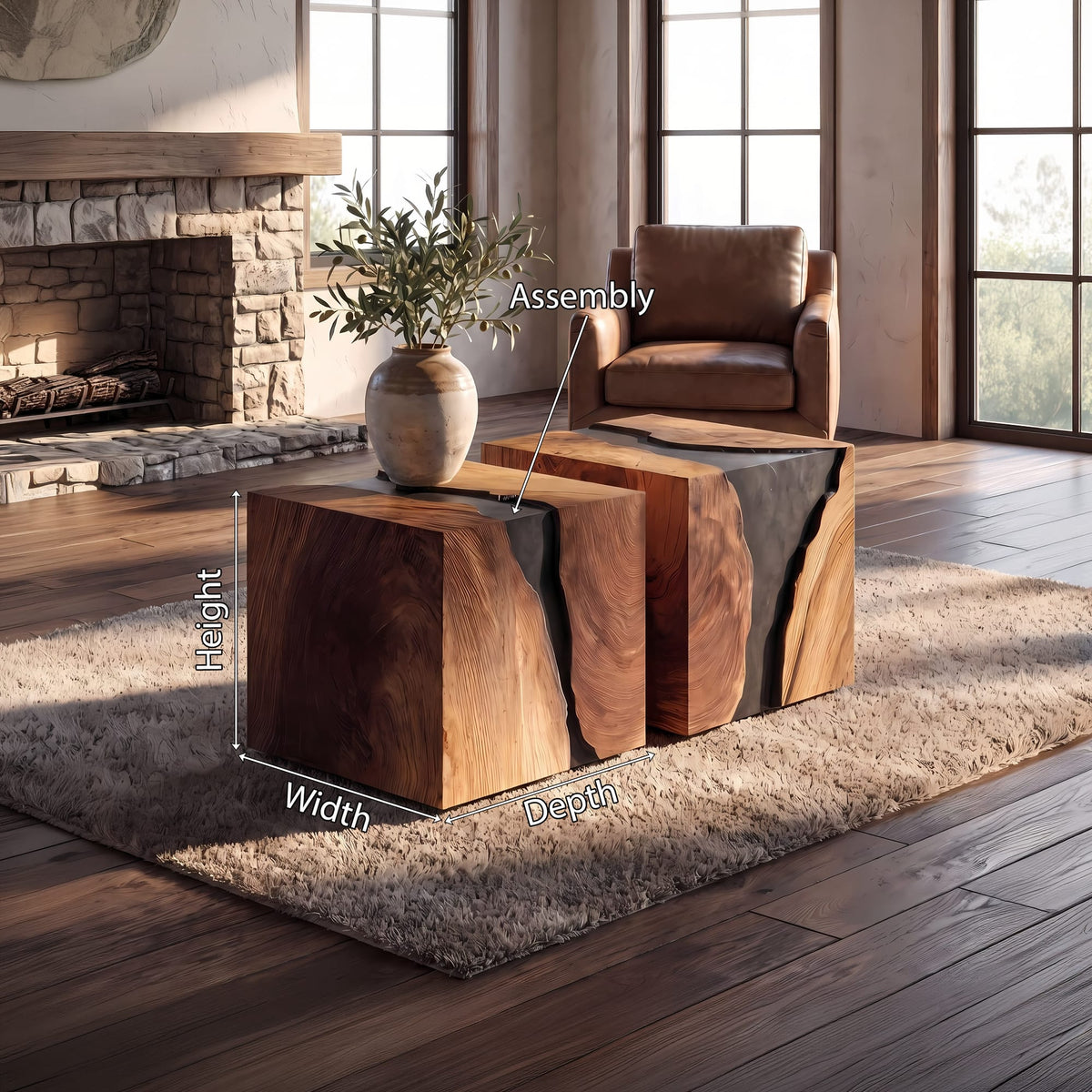 Modern Cube Coffee Table